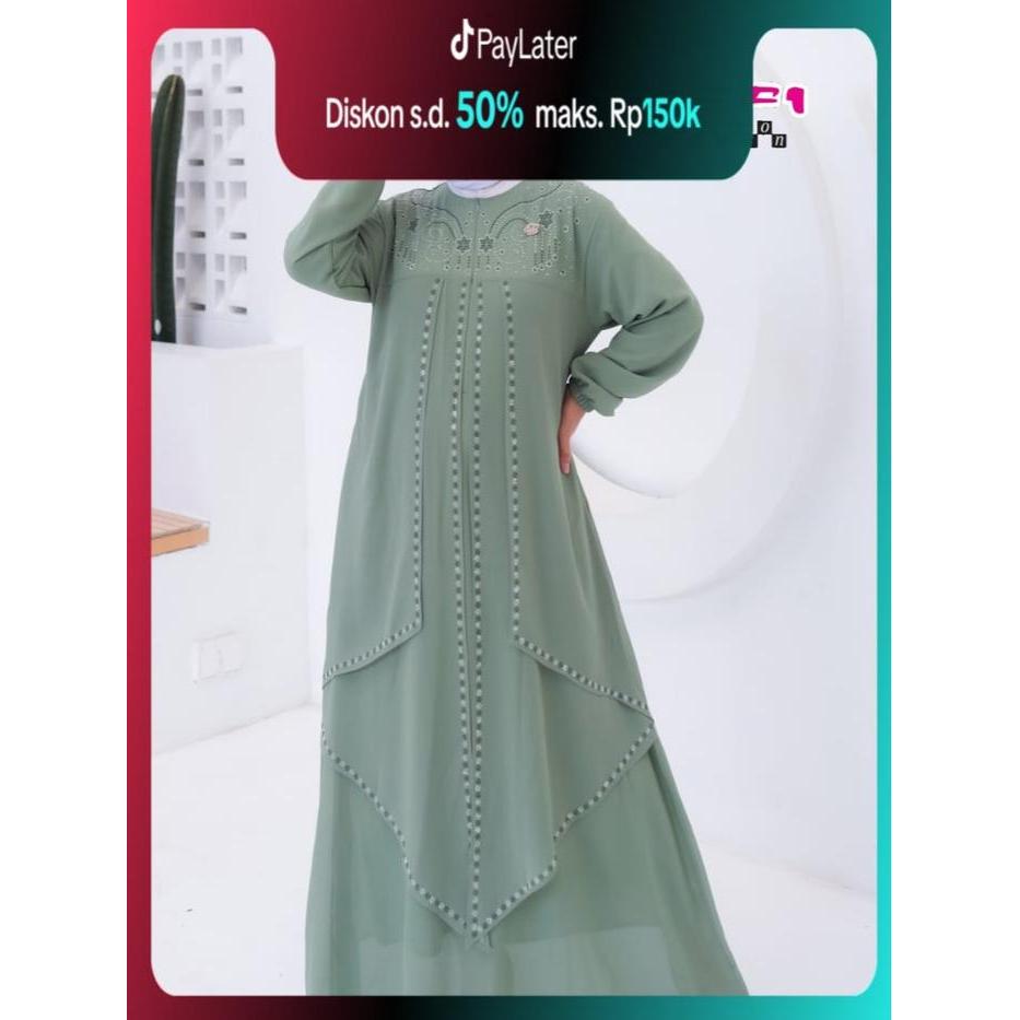 PREMIUM SHAFA Dress By Refi Collection - Gamis Ceruty Babydoll Busui