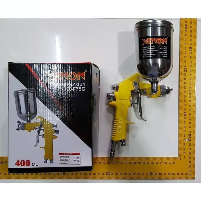SPRAY GUN SPRAYGUN XENON F75G F75 MRP LAKONI TABUNG ATAS