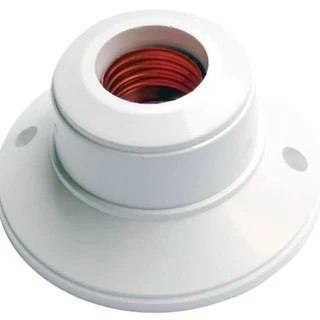 Fitting BROCO / Fitting Bulat BROCO / Rumah Lampu BROCO / Fitting Bulat Plafon BROCO - 1212 PUTIH