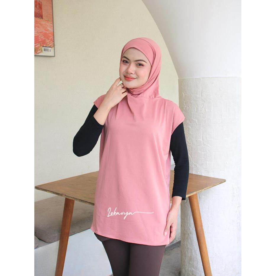 Lokavya Hijab Rompi Olahraga Hijab Sport Rompi Olahraga Hijab Instan