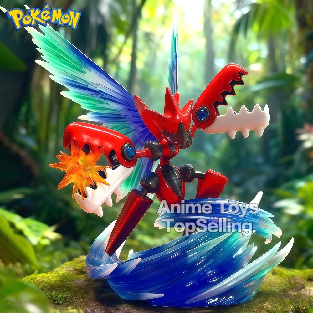 13cm/5.12in Anime Pokemon Figure Mega Scizor Action Figures Pvc Statue Desktop Ornamen Collection