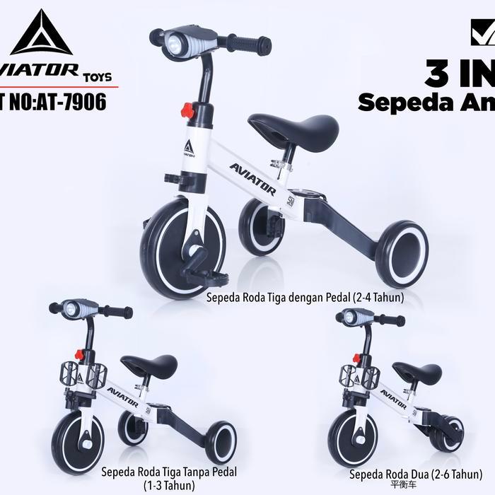 SEPEDA KESEIMBANGAN BALANCE BIKE AVIATOR AT-7901 AT 7905 AT7901 AT7905 ORIGINAL QUALITY