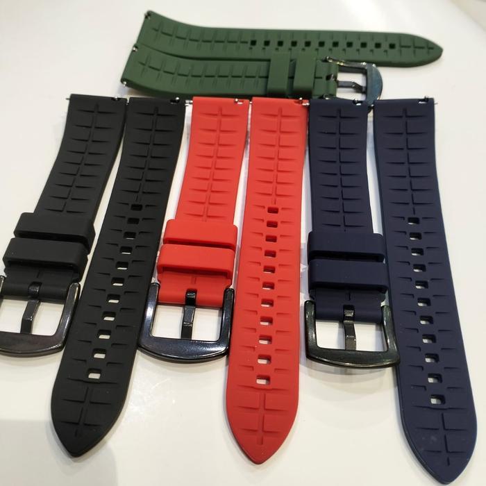 TALI KARET RUBBER STRAP LENGKUNG CURVED DIVER STRAP 20MM 22MM PREMIUM