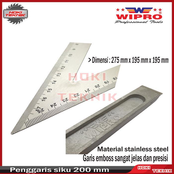 Penggaris Segitiga Siku 200Mm Wipro