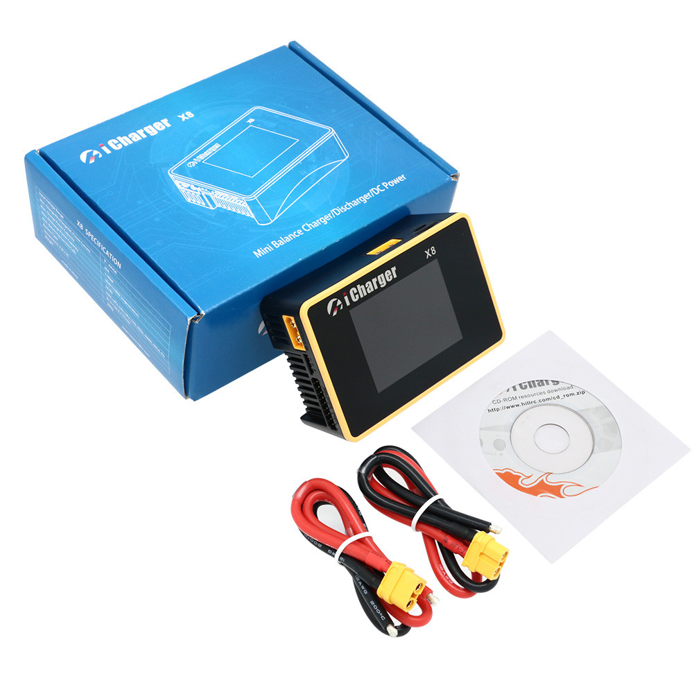 NEW iCharger X8 1100W 30A DC LCD Screen Smart Battery Balance Charger Discharger for 1-8s LiPo/Lilo/