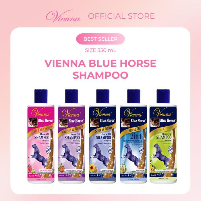 Shampo Kuda Sampo Penumbuh Rambut Cepat Vienna Blue Horse Shampoo Anti Rontok Sampo Kuda