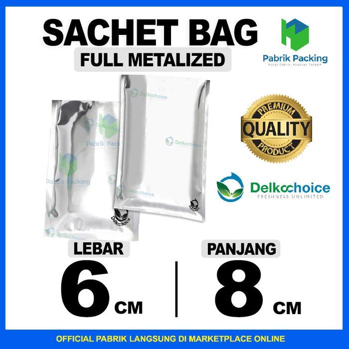 KEMASAN SACHET ALUMINIUM FOIL - PLASTIK SACHET ALUMUNIUM FOIL 6x8 CM