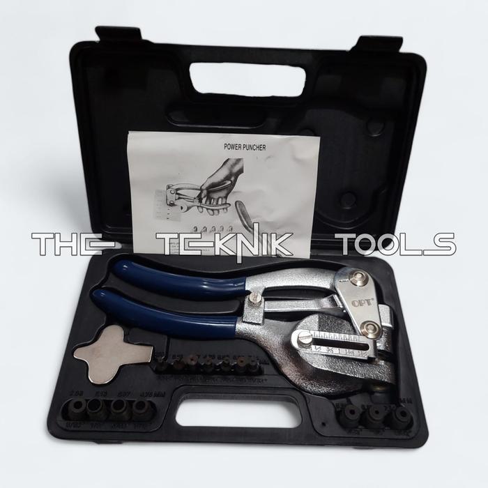 Power Punch Kit Set 7 Pcs OPT / Holo Punch Kit / Alat Pembolong Plat Set