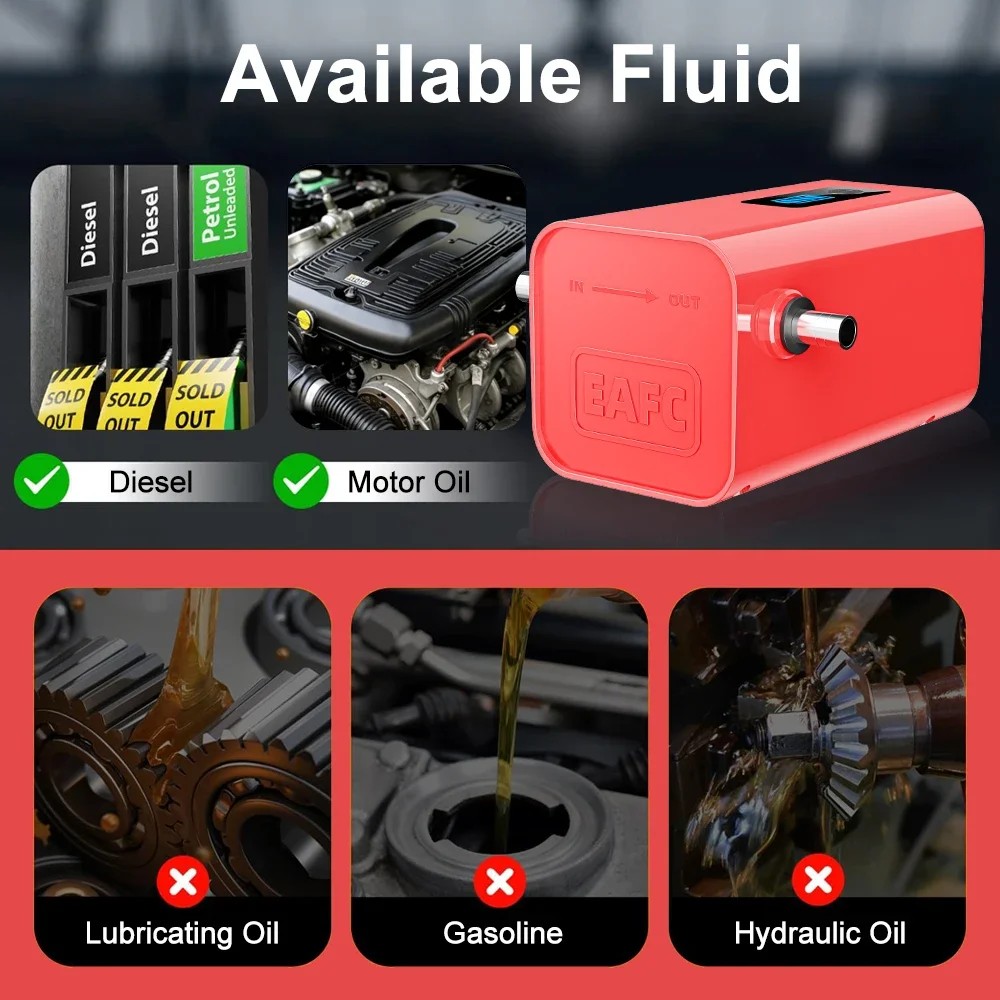Built-in Battery Wireless Portable Electric Oil Transfer Pump Fluid Suction Oil Transfer Pump Oil
