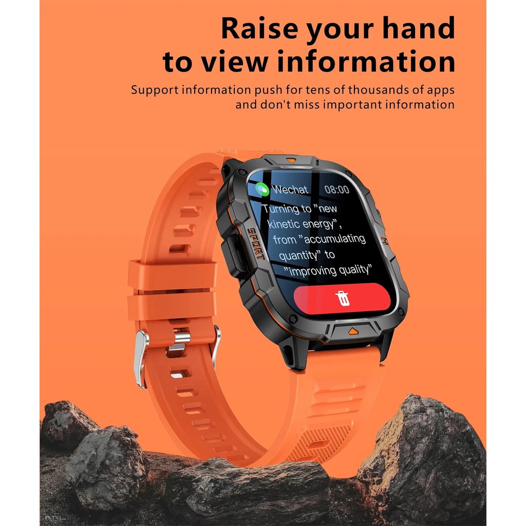 for OPPO Find N5 X8 Ultra Reno13 Pro A5 Pro F29 Smart Watch LED Flashlight Bluetooth Calling