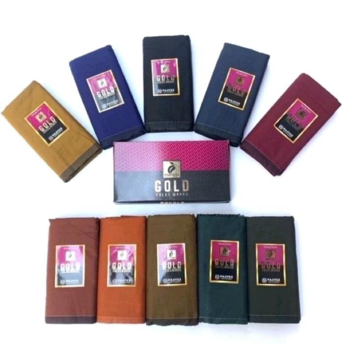 ASLI Sarung Mangga Gold Polos Warna Dewasa READY STOCK
