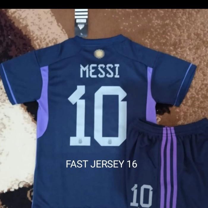 Promo Jersey Argen Kids Anak Away Pd Qatar 2022 Grade Ori + Nameset