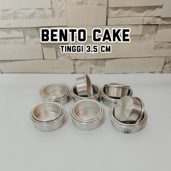 Loyang Kue Bulat Press Korean Mini / Loyang Bento Cake Tinggi 3,5 Cm