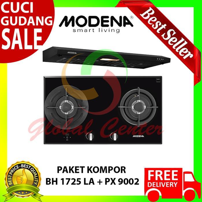 Paket Kompor Tanam Modena Bh 1725 La + Cooker Hood Px 9002