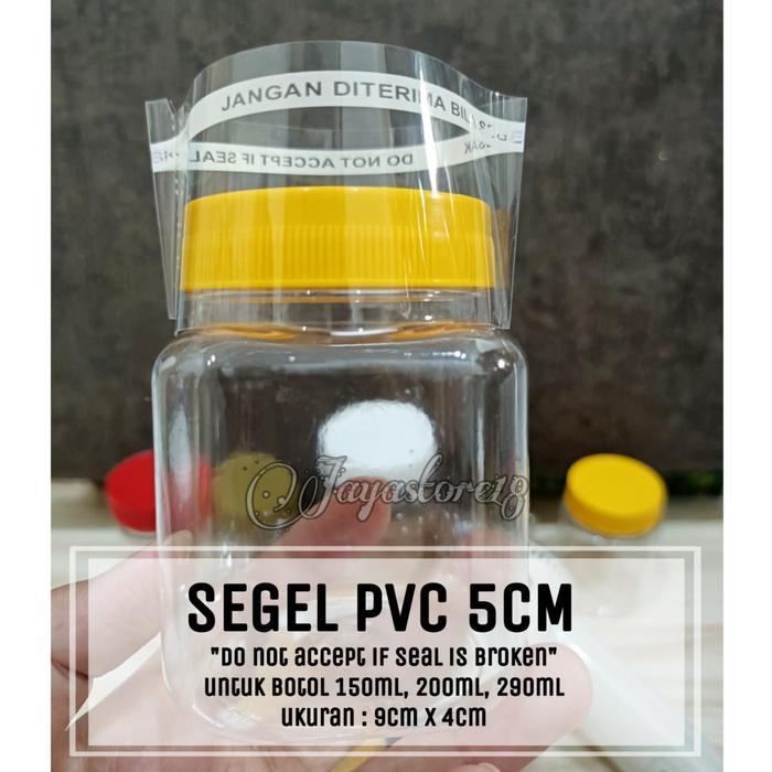 SEGEL PLASTIK PVC BOTOL SAMBAL 5CM segel tutup botol segel induksi