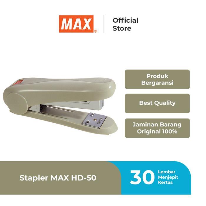 Max Stapler Hd-50 Gray Stapler Besar