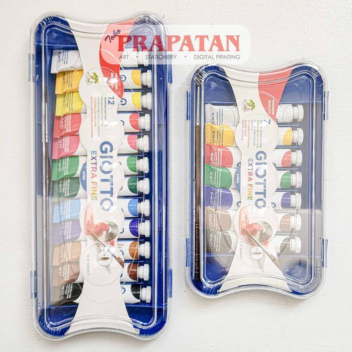 Terbaru Giotto Gouache Extra Fine Tube Set Cat Gouache