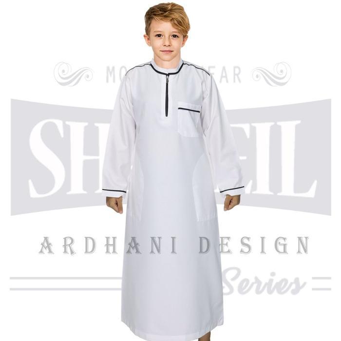 m3 Gamis Anak Laki-laki / Jubah Anak Tanggung Bahan Katun Madina Shakeil By Ardhani Terbaru 2023