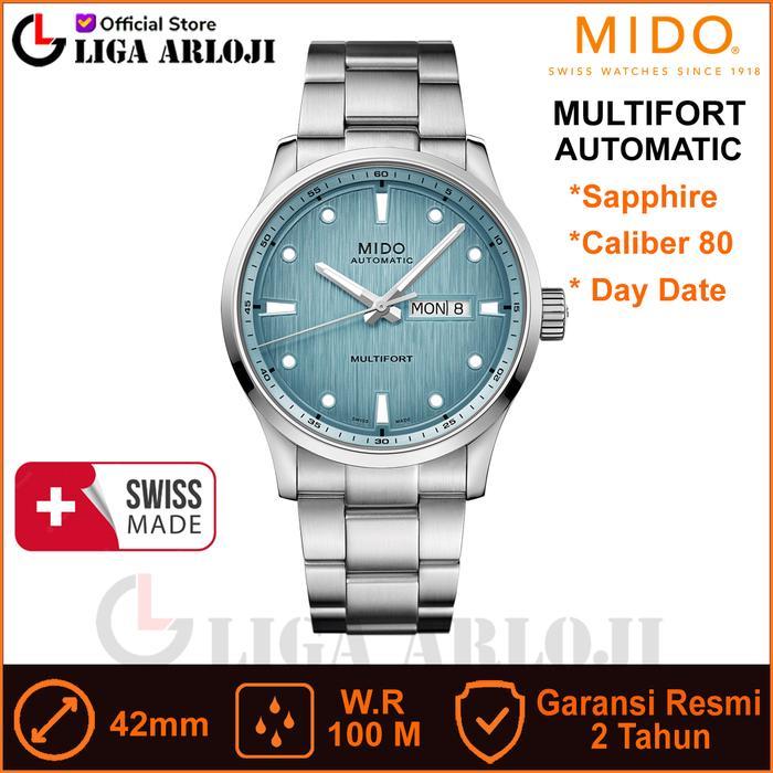 Sedia MIDO M038.430.11.041.00 Multifort M Freeze Jam Tangan Pria Automatic