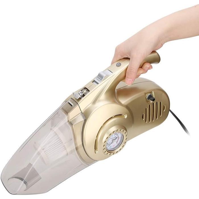 Penyedot Debu Mobil dan Kompresor Pompa Angin Tekanan Ban Mobil Colok Lighter Vacuum Cleaner