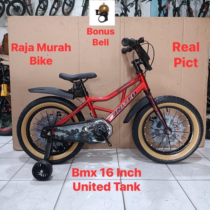 Sepeda Anak Laki Laki Bmx 16 Inch United Tank Rem Cakram Sepeda Anak Bmx United Tank Rem Cakram 16