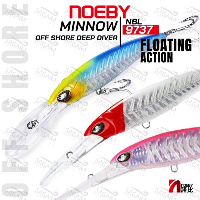 Umpan Trolling Casting Minnow Noeby 9737 Floating Lure Umpan Pancing