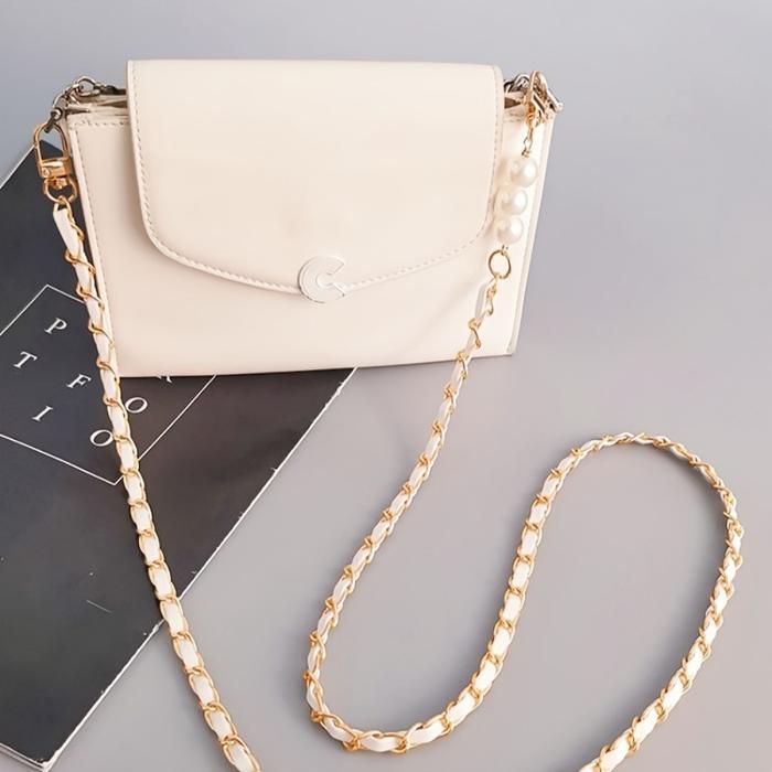 Tali Gantungan Handphone Tali Lanyard Selempang Hp Gantungan Hape Rantai Kulit Premium Hias Mutiara