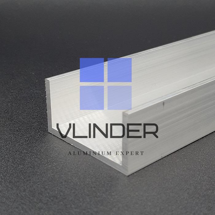 U Channel Aluminium 50.8 mm x 25.4 mm, t. 3.18 mm