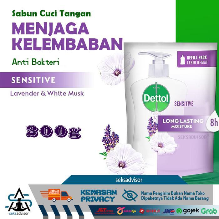 DETTOL HANDWASH SENSITIVE REFILL. Hand Soap Sabun Cuci Tangan - 200 ml