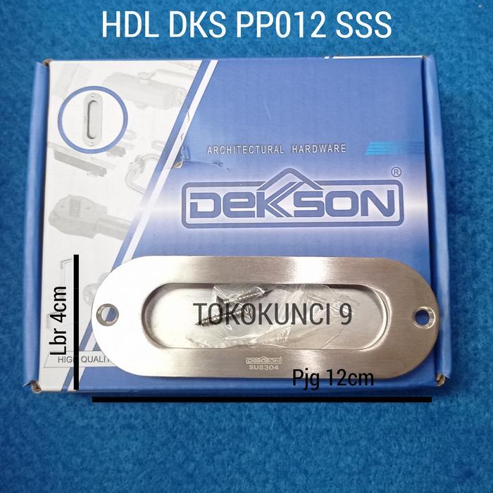 Handle Tanam Oval SUS304 Dekson Tarikan Pintu Geser Dekson PP012 SSS