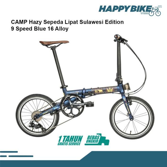 CAMP Hazy Sepeda Lipat Sulawesi Edition 9 Speed Blue 16