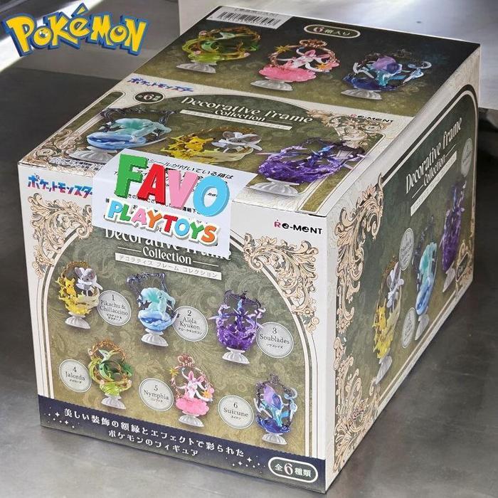Ready RE-MENT Pokemon Decorative Frame Collection Series - FULL SET 6 PCS Figure Rement