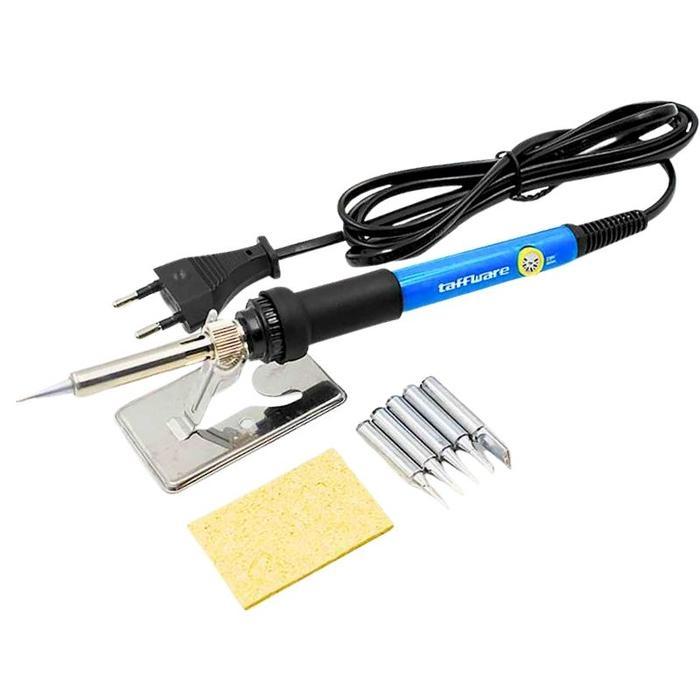 Paket Komplit Solder Listrik Otomatis 60 Watt 5 Mata Temperatur Suhu