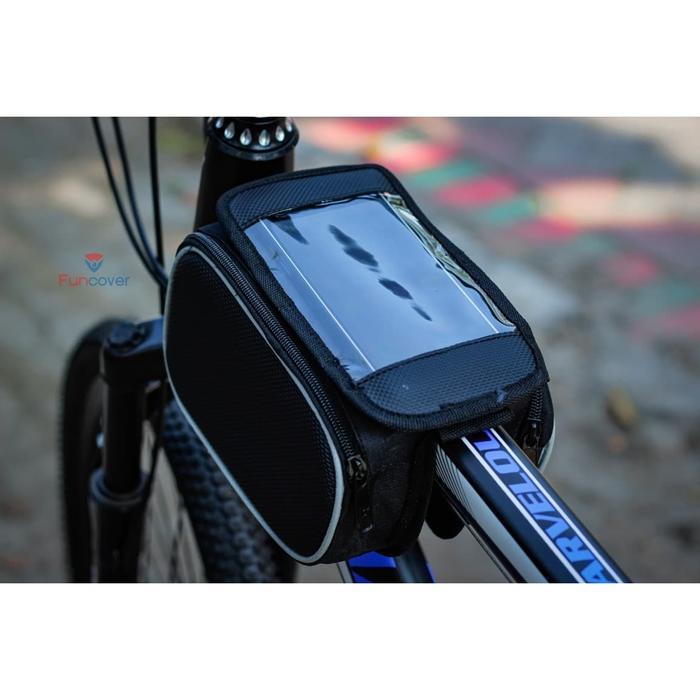 Tas Sepeda Touchscreen Waterproof Tas Stang Sepeda Lipat Mtb Universal