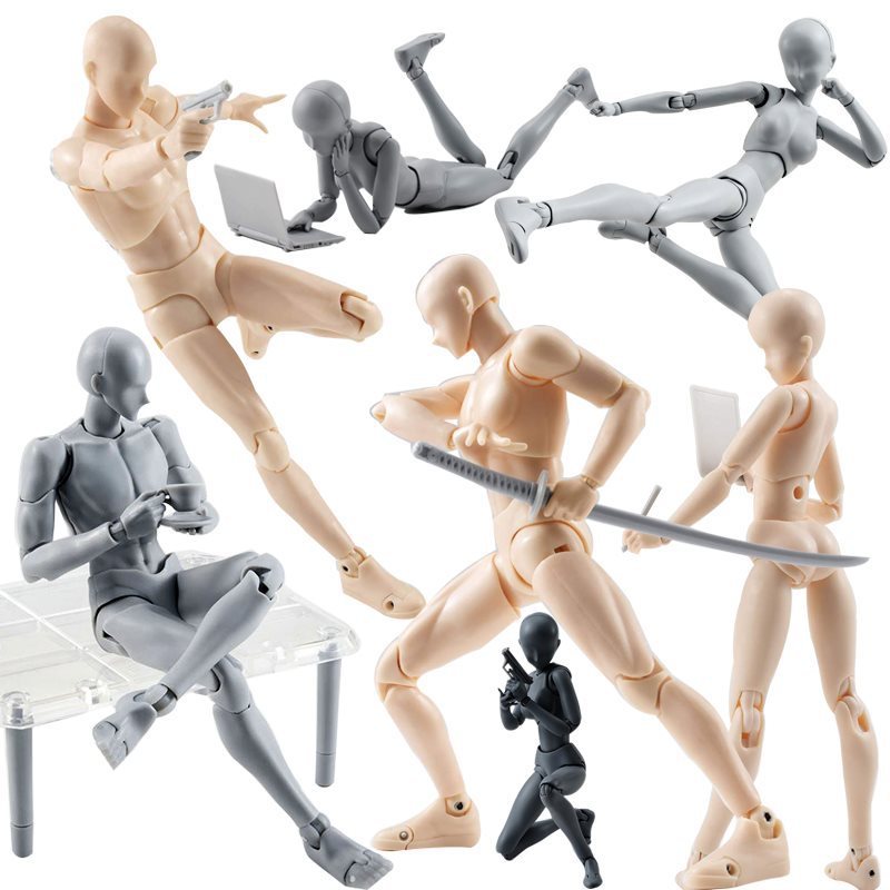 Artists Manikin Action Figure Drawing Model for Sketching Painting Drawing Human Mannequin Body Kun