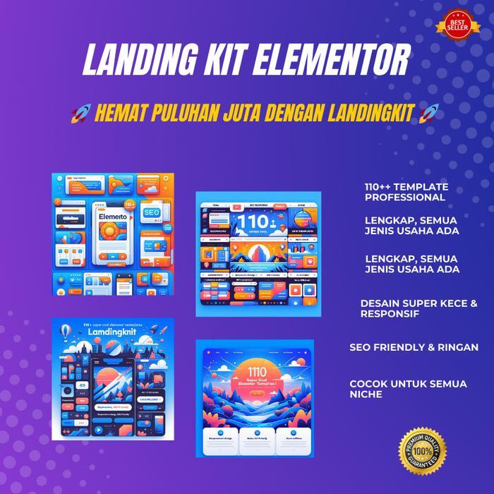 Landingkit Elementor: Template Responsif & SEO Friendly, Siap Pakai