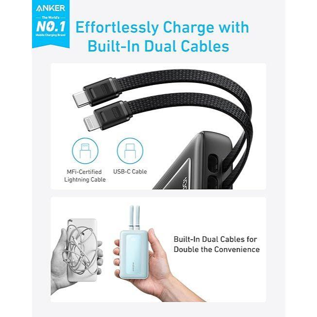 Anker Zolo Power Bank 30W 10000Mah 20000Mah With Cabel Type C Fast Charging Pd