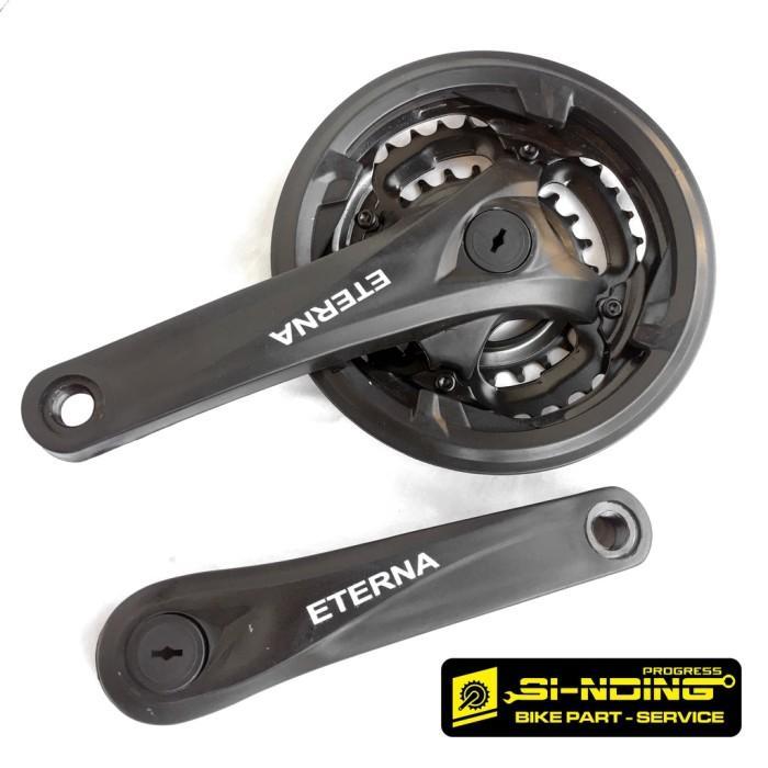 Gear Tengah Crank 3 Speed Eterna 24 34 42T Arm 170 Sepeda MTB Federal Communter BB Kotak