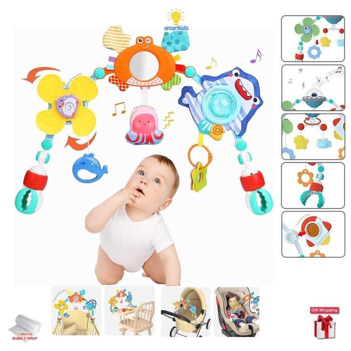 Mainan Gantungan Stroller Bayi Car Seat Box Kasur Tidur Ranjang Kursi Makan Kereta Dorong