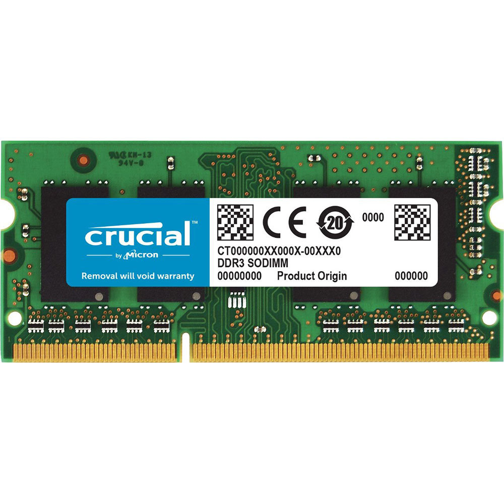 Crucial Memoria RAM DDR3L 16GB 1600MHz PC3L-12800S 204Pin 1.35V SODIMM Memory DDR3 16GB 1600MHz