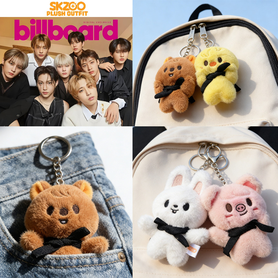 New Stray Plush Keychain SKZOO Pilot Doll Magnet Week Official Same Magnetic Keychain Children's Toy