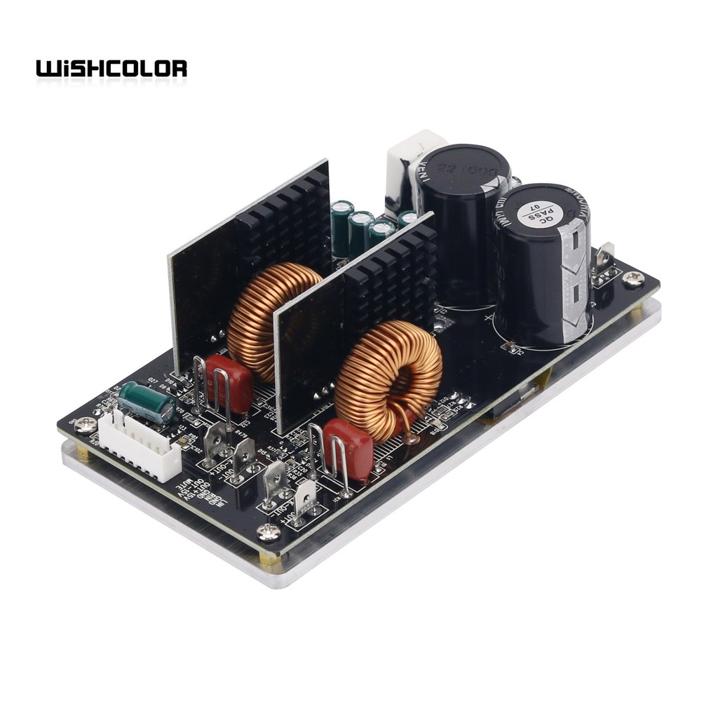 Wishcolor Ucd Dual Channel D-Class Stereo Digital Power Amplifier 2X500W Hifi Power Amplifier Module