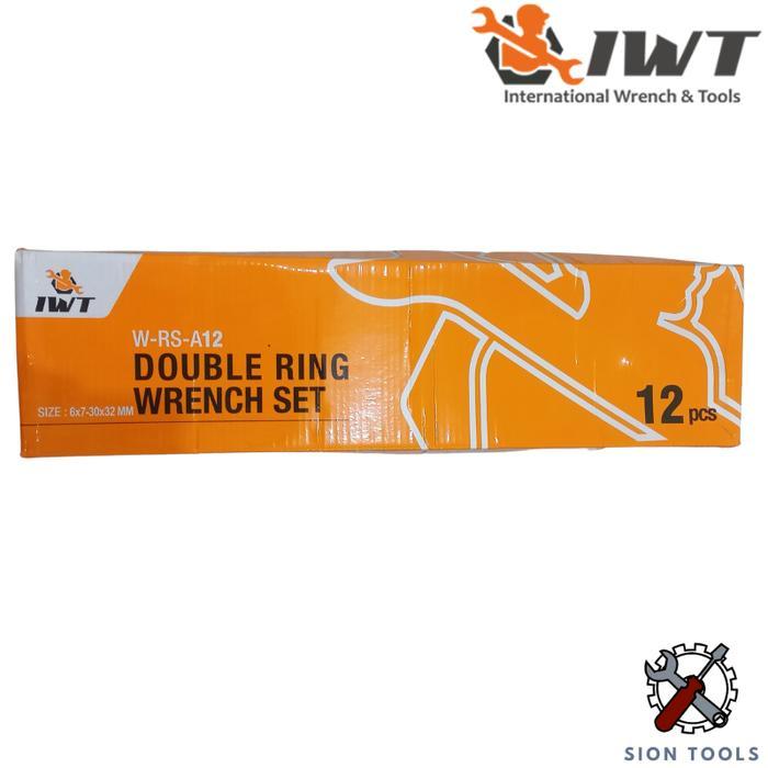 IWT KUNCI RING SET 12 PCS 6-32 / DOUBLE RING WRENCH SET IWT