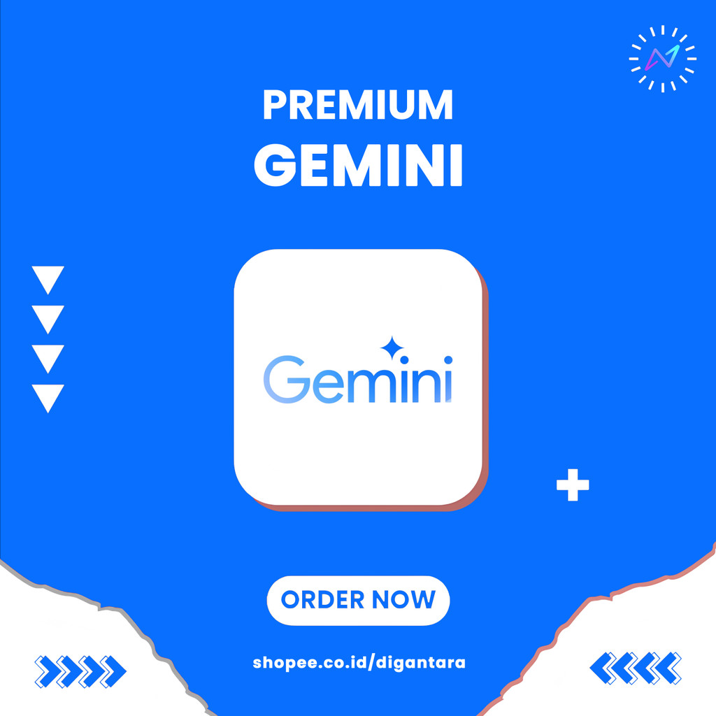 Gemini Advanced + Google Drive 2TB – AI Assistant & Cloud Storage 1 Tahun