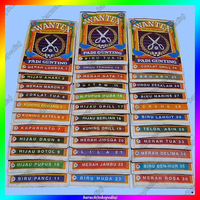 "New" WENTER WANTEX PEWARNA PAKAIAN KAIN WANTEK SUMBO KAOS JEANS CELANA BAJU