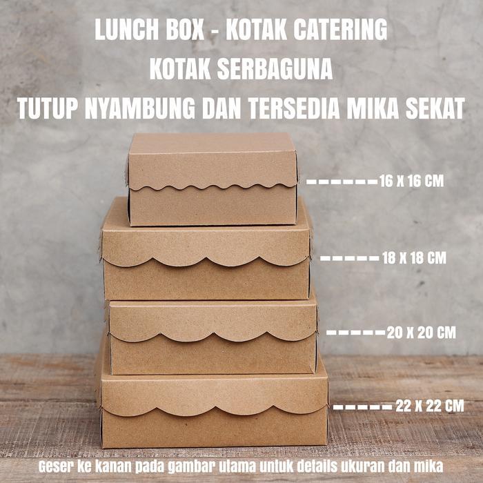BOX CATERING MIKA - KOTAK MAKAN - PAPER LUNCH BOX - KOTAK SERBAGUNA