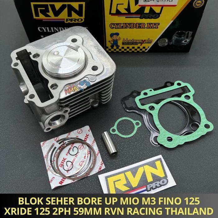 "New" BLOK SEHER BORING BORINGAN PAKET BOREUP BORE UP MIO M3 FINO 125 MIO SOUL GT XRIDE 125 54 54,5