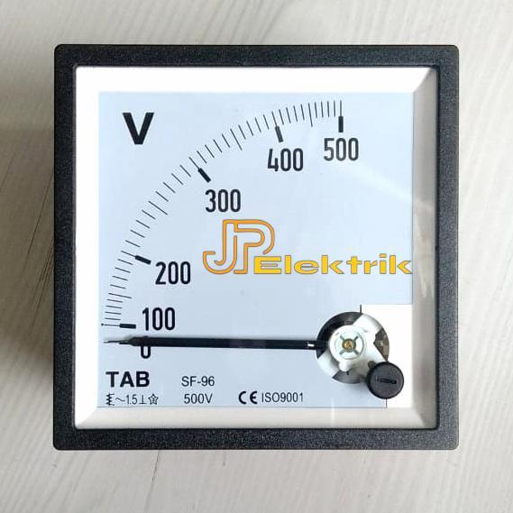 Voltmeter Analog Volt Meter 500V Ac 96X96 Mm Voltmeter Analog Jarum