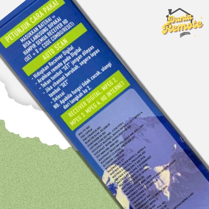 N3W Remot Remote Multi Receiver Parabola HD MPEG4 master HD 16+II Tr Universal