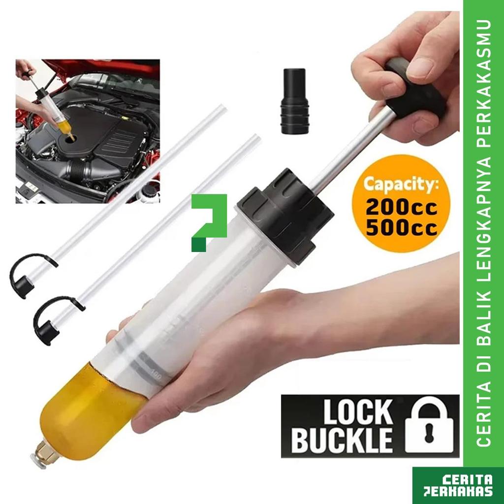 CP Tangan Pompa Transfer Oli 200cc 500cc AJ82 / Pengisian Bensin Mobil Extractor Manual / Sedot Sunt